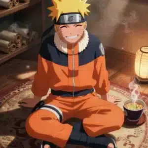 والپیپر ناروتو در محیطی گرم با نورپردازی زیبا و جزئیات منحصر به فرد